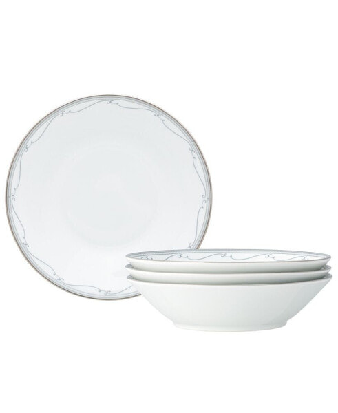 Satin Flourish 4 Piece Soup Bowl Set, Service for 4