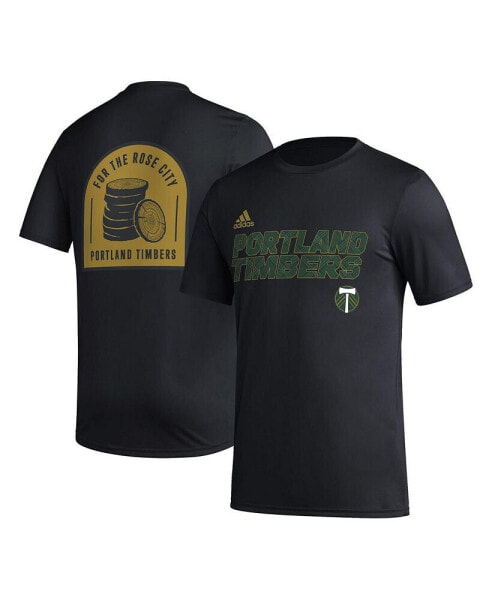 Men's Black Portland Timbers Team Jersey Hook AEROREADY T-shirt