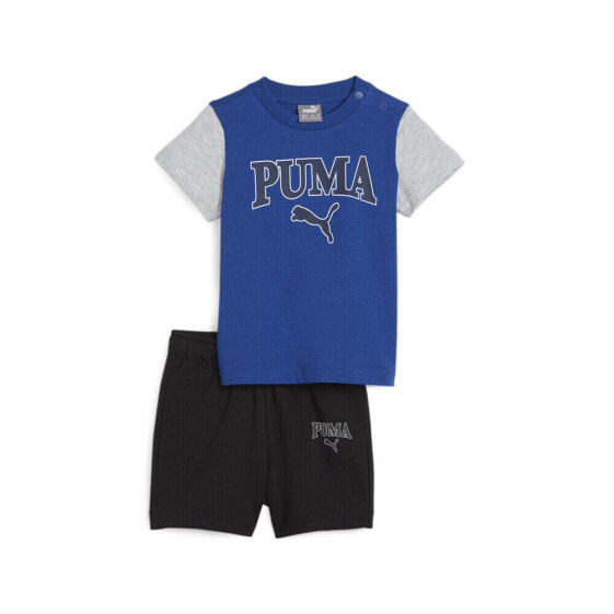 Puma TwoPiece Minicats Squad Crew Neck Short Sleeve T-Shirt & Shorts Set Toddler