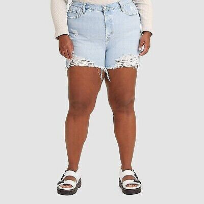 Levi's Women's Plus Size 501 Original High-Rise Jean Shorts - Ojai Top 22