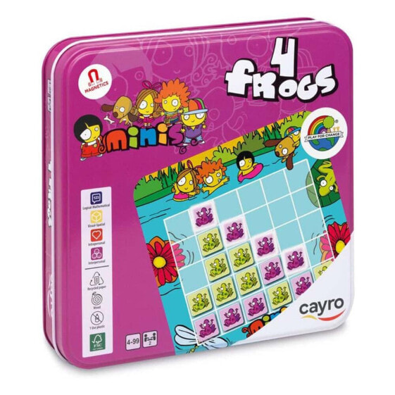 CAYRO Mini´s 4 Frogs Board Game