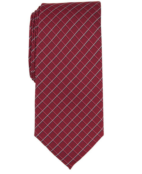 Галстук Alfani мужской Grid Tie, модель Conway, созданный для Macy's.