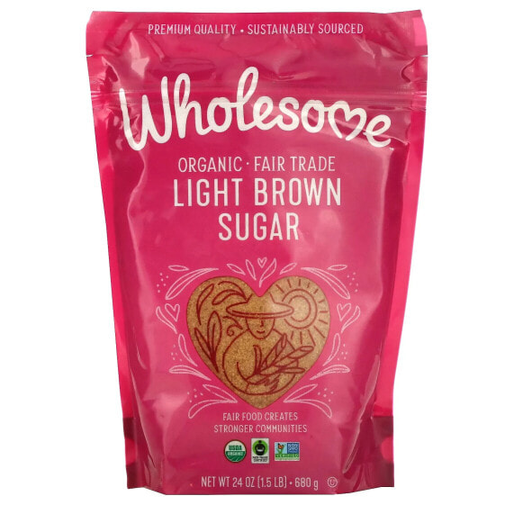 Organic Light Brown Sugar, 1.5 lb (680 g)
