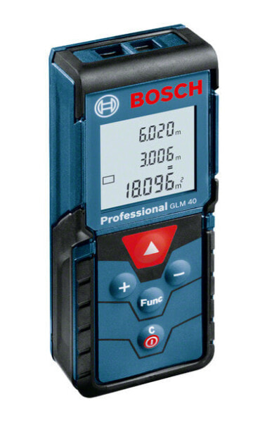 Лазерный дальномер Bosch GLM 40 Professional - IP54 - LR03 (AAA) - 1.5 V - 5000 h - 105 x 41 x 24 mm - 90 g