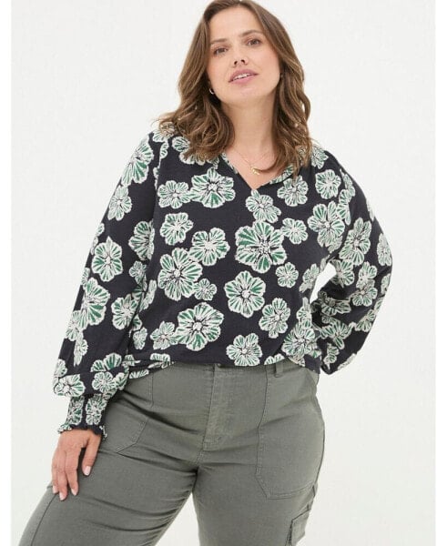 Plus Size Florence Spaced Floral Top