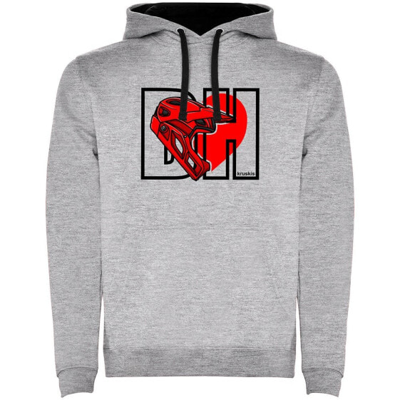 KRUSKIS I Love Downhill Two-Colour hoodie