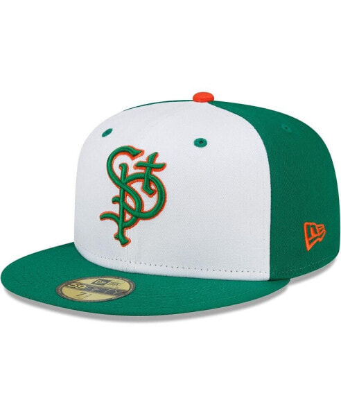 Men's White/Green St. Paul Saints Theme Night 59FIFTY Fitted Hat