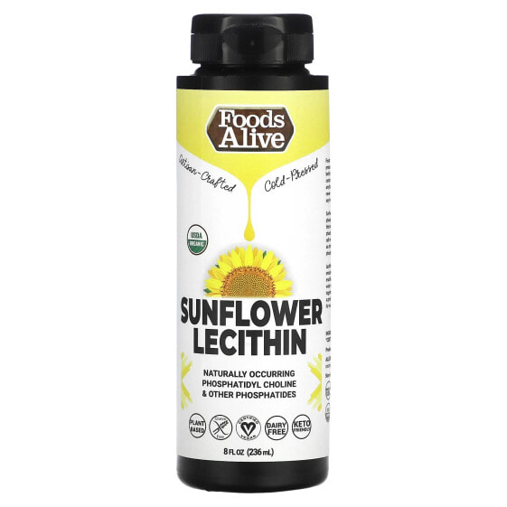Organic Sunflower Lecithin Liquid, 8 fl oz (236 ml)
