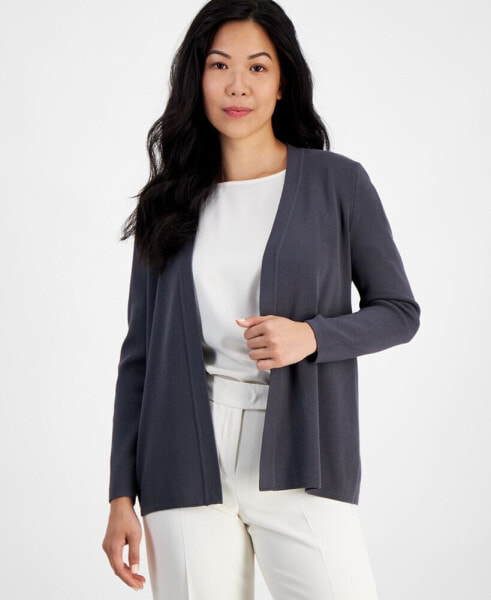 Petite Newport Open-Front Cardigan