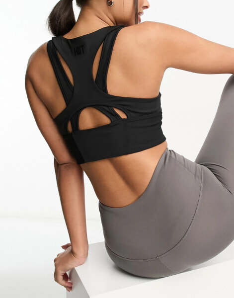 HIIT rib biker detail bra