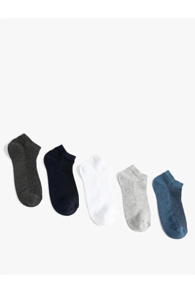 5'li Basic Patik Çorap Seti Çok Renkli