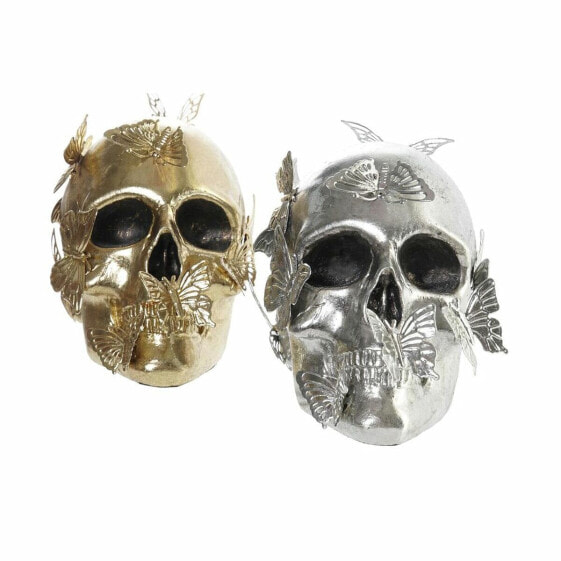 Decorative Figure DKD Home Decor 20,5 x 16 x 15,5 cm Skull (2 Units)