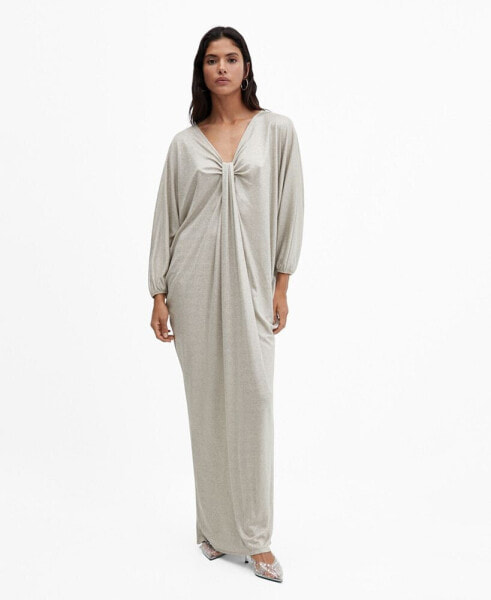 Women's Draped Lurex Dress