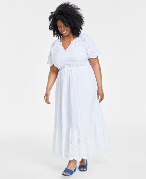 Платье Maxi с кружевными обрезками On 34th, созданное для Macy's