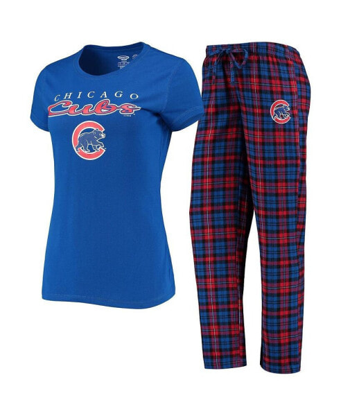 Пижама Concepts Sport для женщин Чикаго Кабинки синяя, красная, лосиный тишетка и брюки