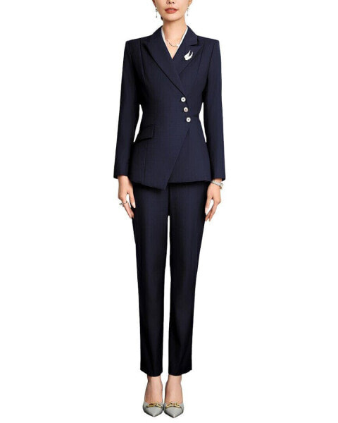 Anette 2Pc Blazer & Pant Set Women's 8