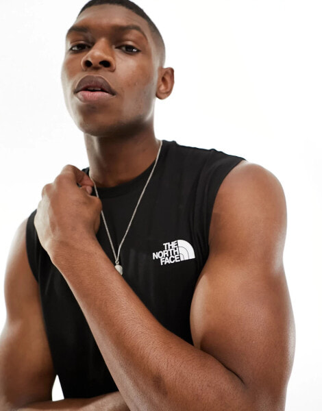 The North Face Simple Dome logo vest tank in black