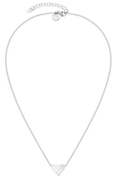 Romantic steel necklace Logomania Heart TJ-0525-N-45