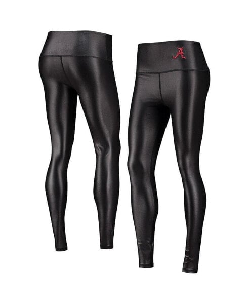 Women's Black Alabama Crimson Tide Shine Liquid Leggings