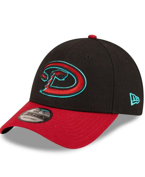 Men's Black, Red Arizona Diamondbacks Road The League 9FORTY Adjustable Hat