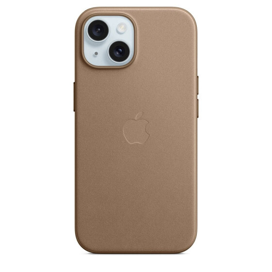 Apple iPhone 15 Feingewebe Case mit MagSafe"Taupe iPhone 15