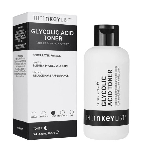 The INKEY List Glycolic Acid Toner Отшелушивающий кислотный тонер, сужающий поры