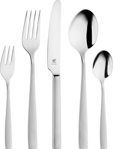 ZWILLING 1000951 Cutlery Set, 30 Pieces, for 6 People, 18/10 Stainless Steel/High-Quality Blade Steel, Polished, Roseland