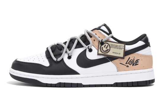 【定制球鞋】 Nike Dunk Low 笑脸 做旧 高街 低帮 板鞋 GS 黑卡其 / Кроссовки Nike Dunk Low CW1590-100