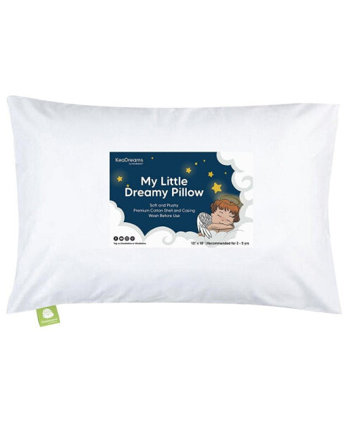 Toddler Pillow with Pillowcase, Small Kids Pillow for Sleeping