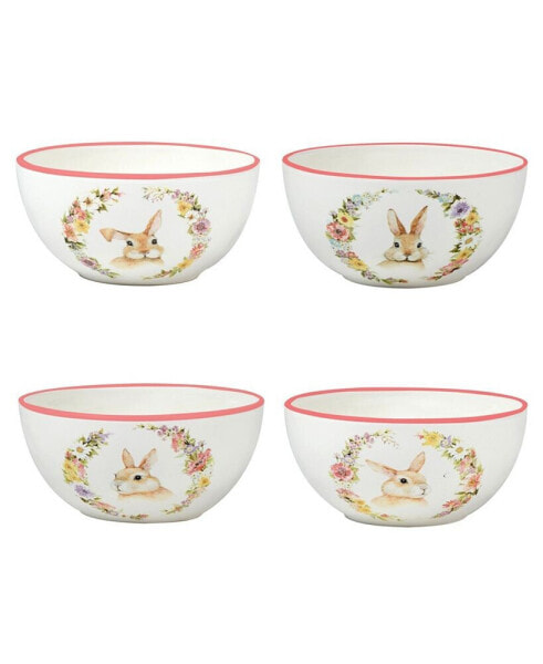 Easter Garden 6" Assorted Ice Cream Bowls, Set of 4