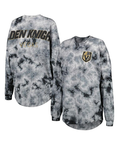 Футболка женская Fanatics Black Vegas Golden Knights Crystal-Dye