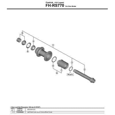 SHIMANO FH-RS770 Left