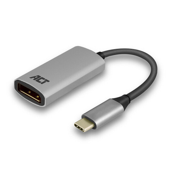 ACT AC7030 USB-C to DisplayPort adapter - 0.15 m - USB Type-C - DisplayPort - Male - Female - Straight