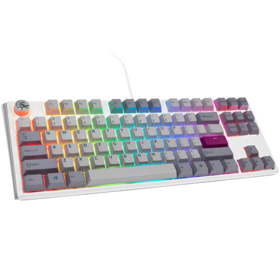 Ducky One 3 Mist Grey TKL Gaming Tastatur, RGB LED - MX-Brown (US)