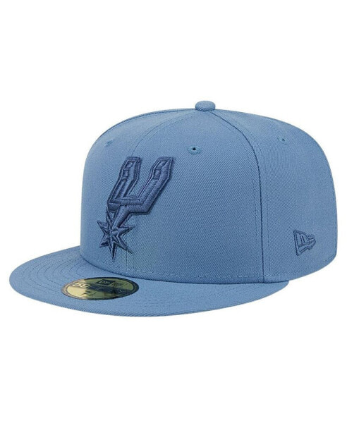Men's Blue San Antonio Spurs Color Pack Faded Tonal 59fifty Fitted Hat