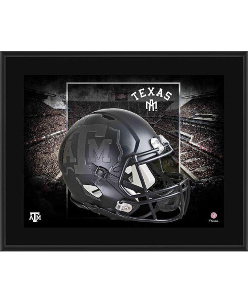 Texas A&M Aggies 10.5" x 13" Black Matte Alternate Helmet Sublimated Plaque