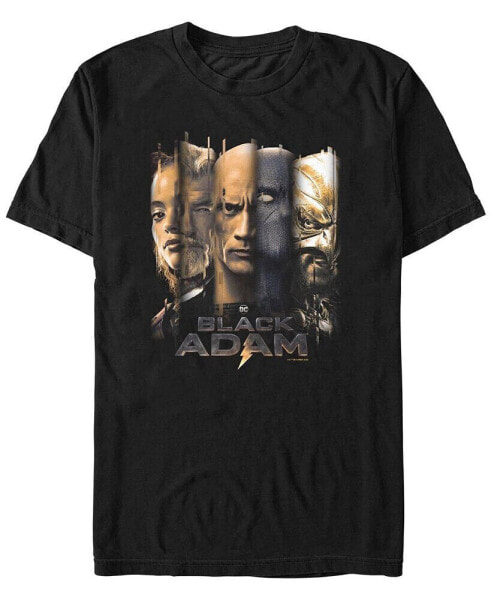 Men's Black Adam The Cast Short Sleeve T-shirt