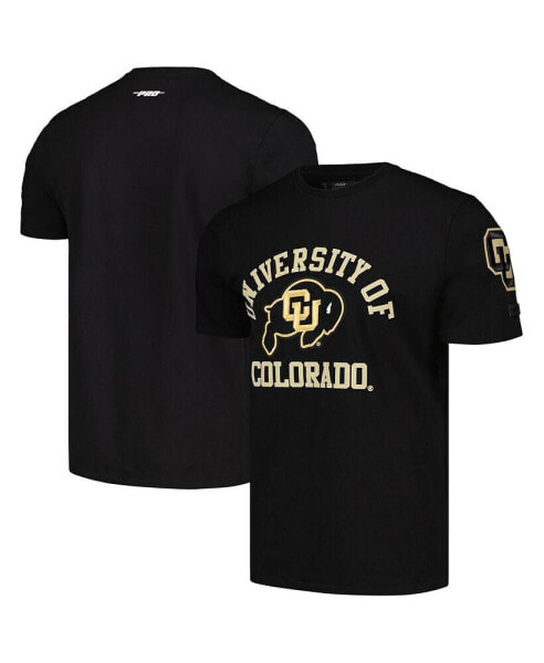Men's Black Colorado Buffaloes Classic Stacked Logo T-shirt