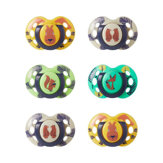 TOMMEE TIPPEE 6 Units Fun Pacifiers