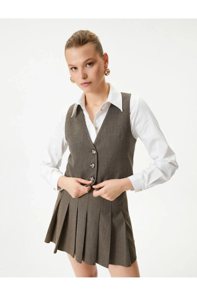 Жилет Koton Buttoned Crop