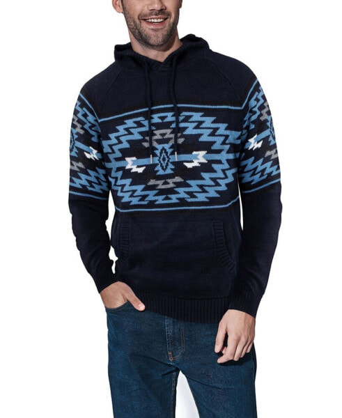 Men's Aztec Hooded Sweater
