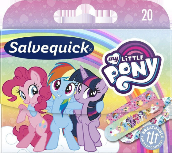 Пластыри детские водостойкие Salvequick My Little Pony 20 шт.