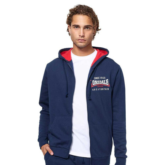 LONSDALE Lintmill full zip sweatshirt