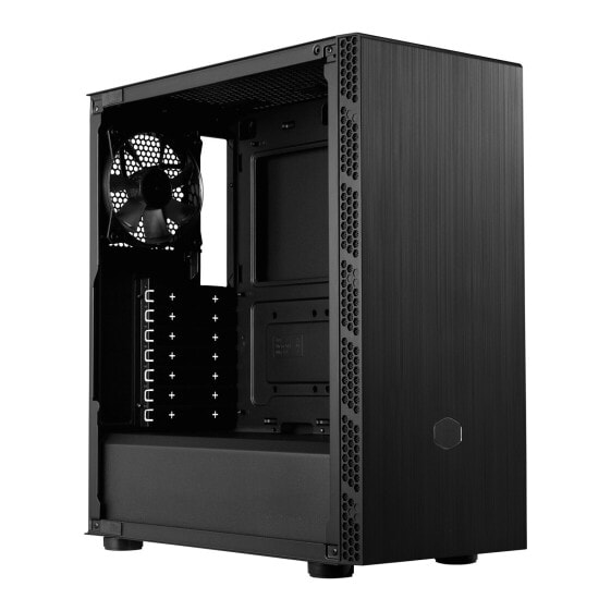 Cooler Master MasterBox MB600L V2 - Midi Tower - PC - Black - ATX - micro ATX - Mini-ITX - Plastic - Steel - Tempered glass - 16.1 cm