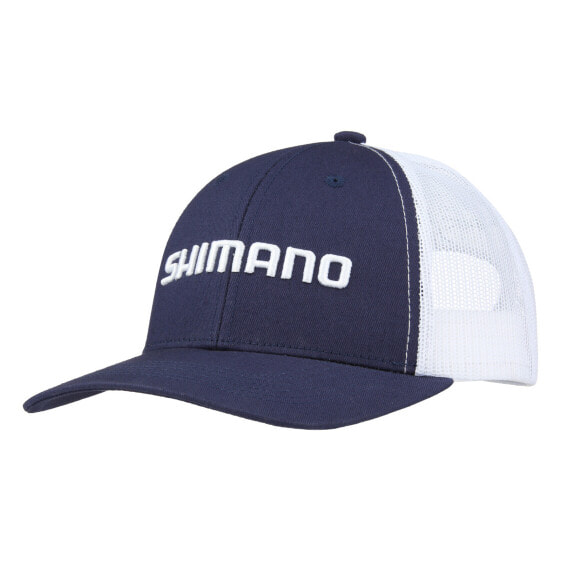 Бейсболка кепка Shimano Logo Trucker Цвет - Синий Размер - Универсальный (AHATLGBL) Fi...
