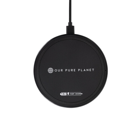 OUR PURE PLANET Wireless Charging Pad 15W fast charging - Indoor - DC - 12 V - Wireless charging - 1 m - Black