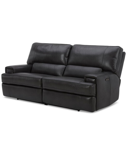 CLOSEOUT! Binardo 86" 2 Pc Zero Gravity Leather Sectional with 2 Power Recliners, Created for Macy's