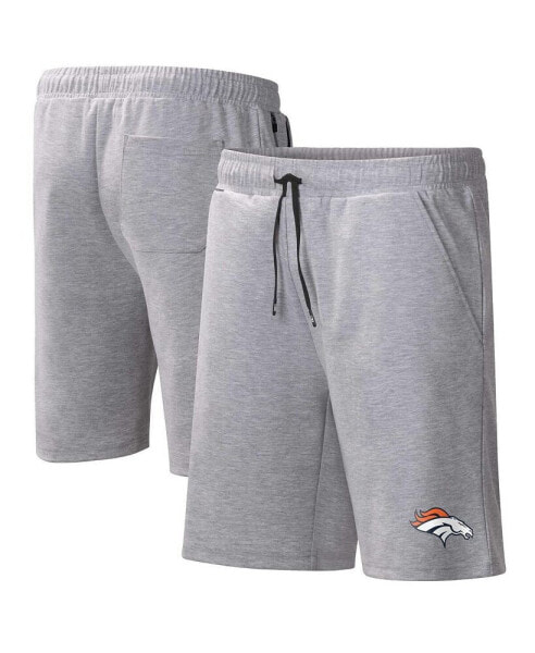 Men's Heather Gray Denver Broncos Trainer Shorts