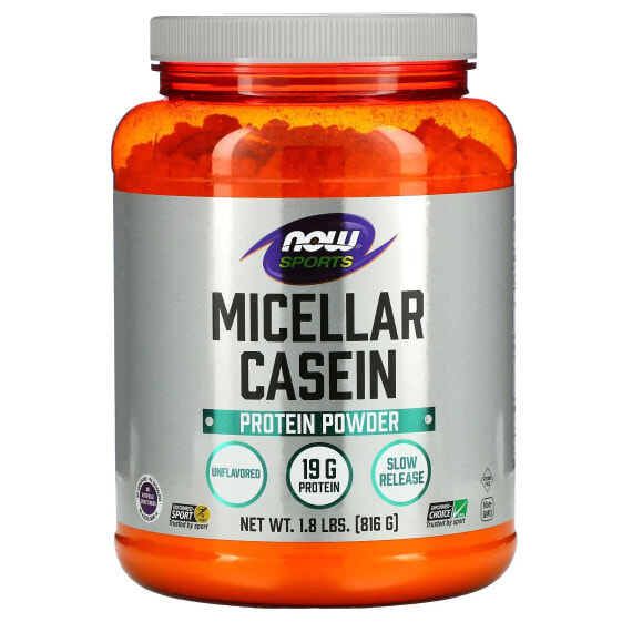 Sports, Micellar Casein Protein Powder, Unflavored, 1.8 lbs (816 g)