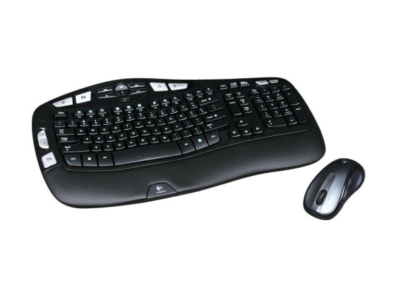 Logitech MK550 2.4 GHz Wireless Wave Keyboard and Mouse Combo - Black